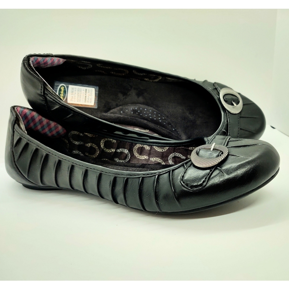 Comfy Wide Black Dress Flats 9Wide